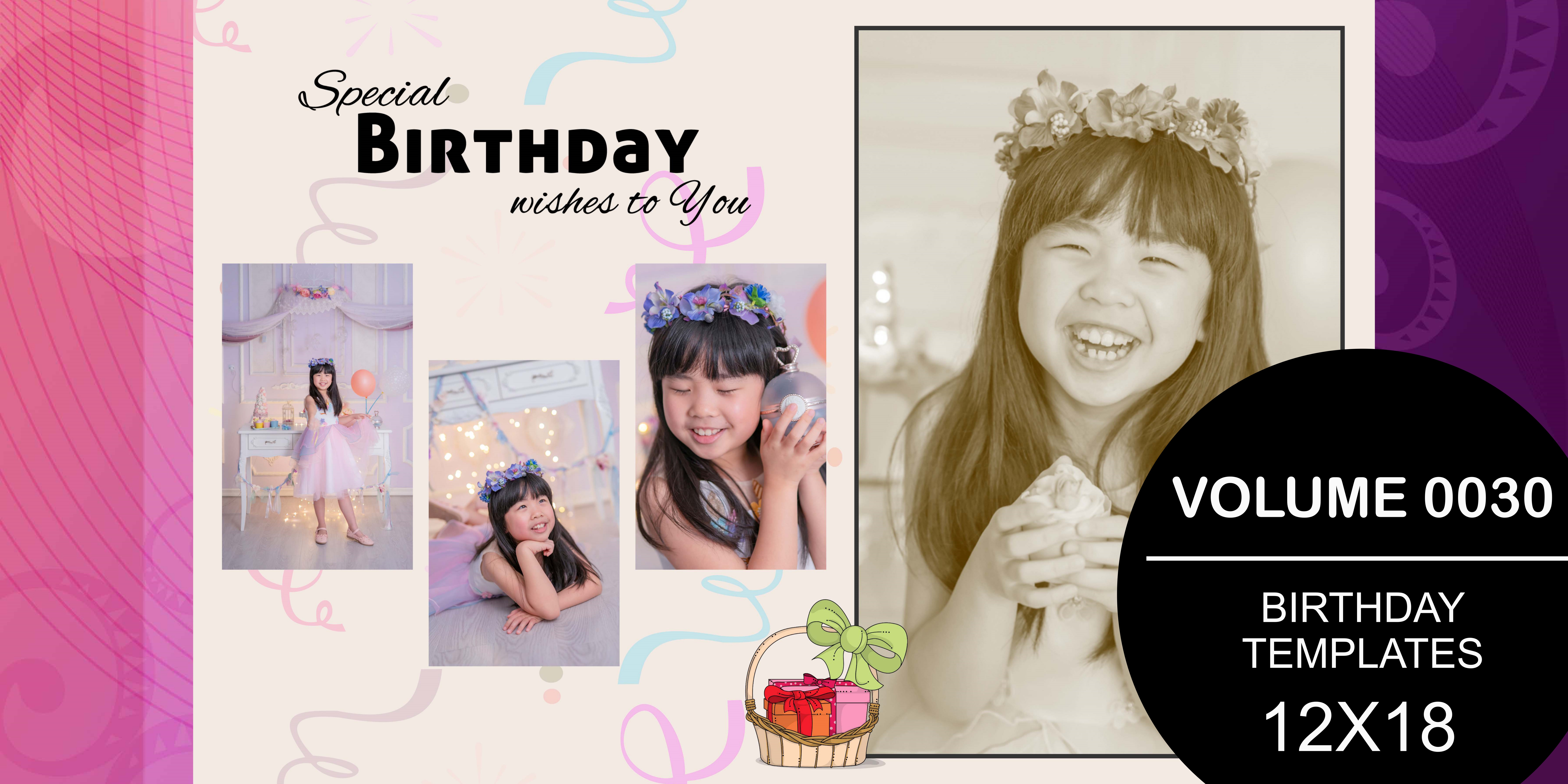 Birthday Templates 12X18 - 0030